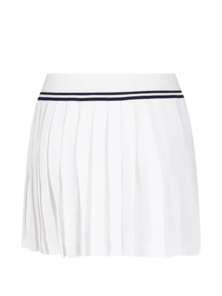 Fusta mini Sporty & Rich cu dungi alb