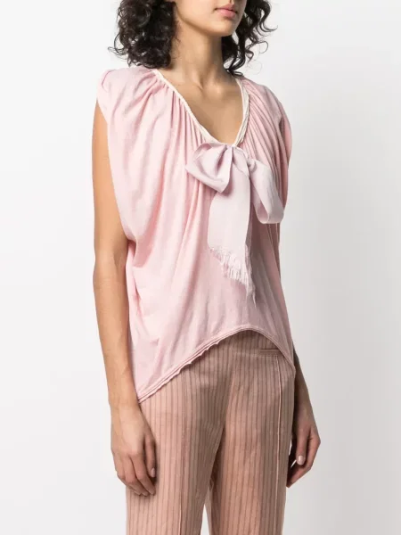 Halenka Lanvin Pre-owned s mašlí růžová