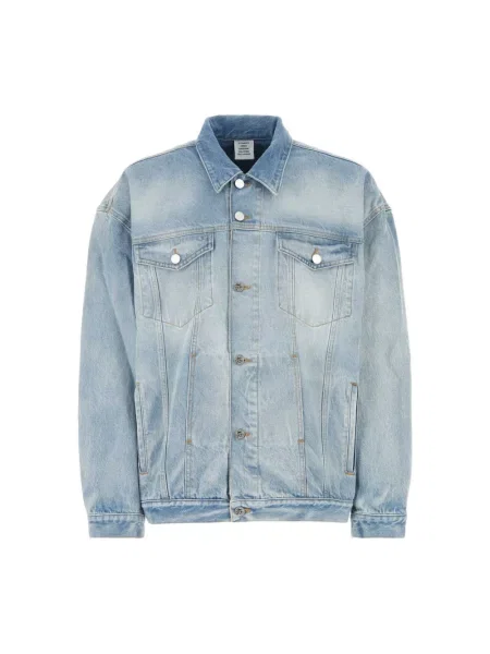 Kurtka jeansowa Vetements niebieska