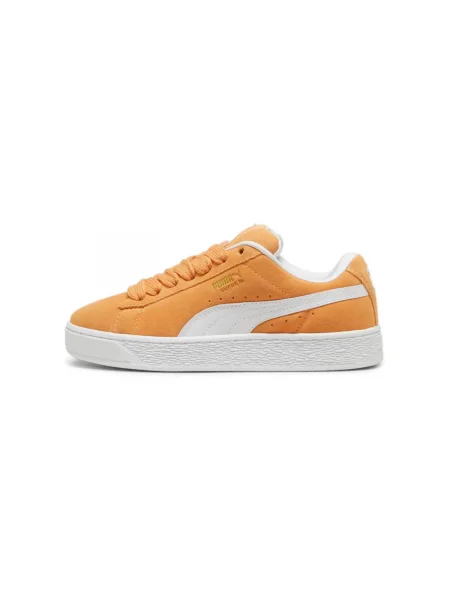 Pantofi Puma din piele de căprioară alb