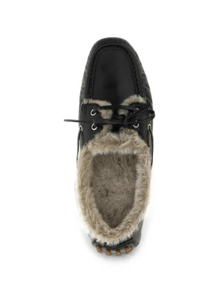 Loafers Brunello Cucinelli από δέρμα προβάτου μαύρο