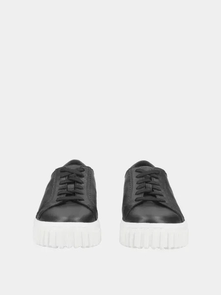 Кожаные кеды Clarks черные