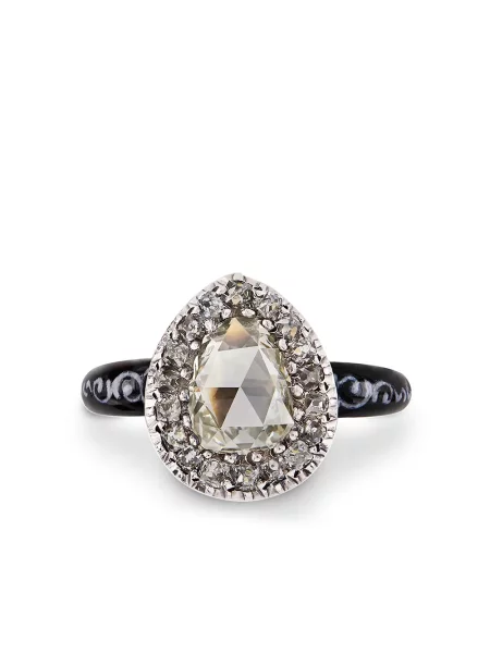 Retro diamant prsten Pragnell Vintage žlutý