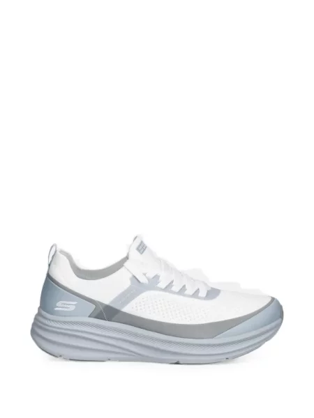 Sneakerși Skechers tricotate alb