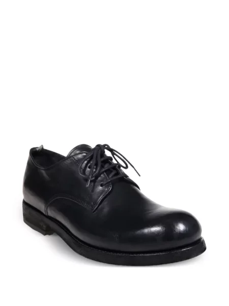 Pantofi derby Officine Creative cu șireturi din dantelă negru