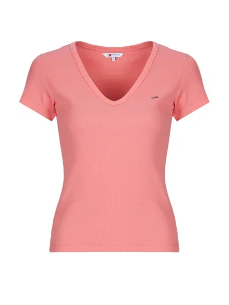 Majica Tommy Jeans ružičasta