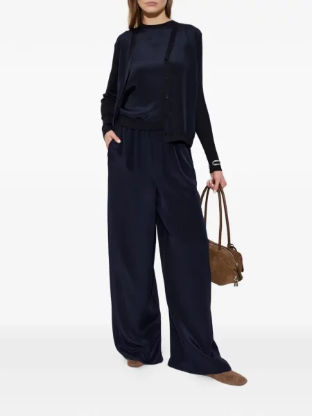 Cardigan Max Mara de mătase albastru