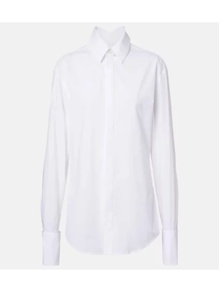 Cămașă Jean Paul Gaultier din poplin alb