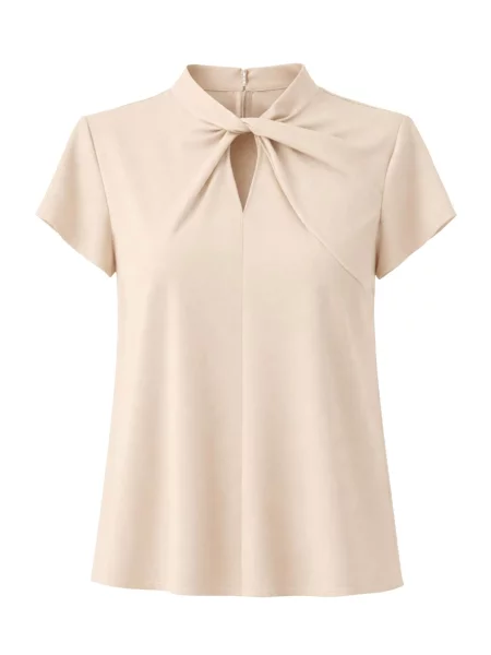 REGINA FASHION Blúzka Elegance Twist Blouse' béžová