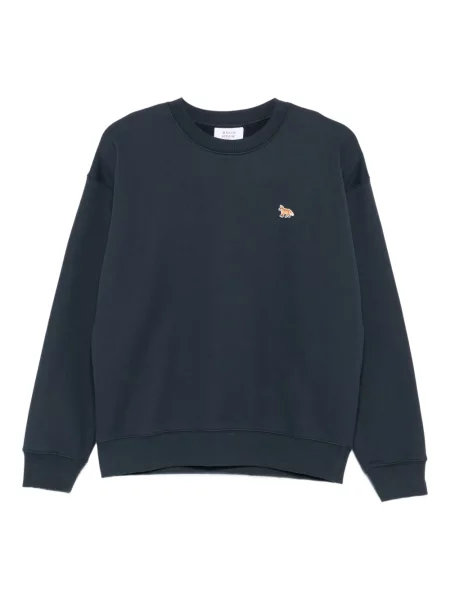 Haftowana bluza Maison Kitsune niebieska