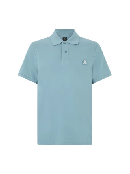 Koszulka polo Moose Knuckles niebieska