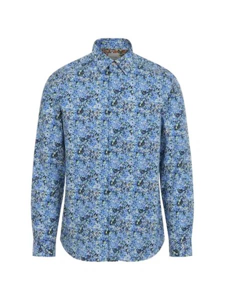 Lung cămașă Paul Smith cu model floral cu imagine albastru