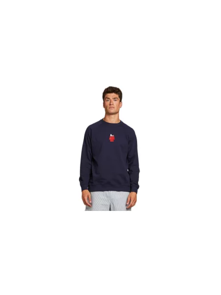 Dedicated Sweatshirt Malmoe Doghouse Navy Mężczyźni Koszulki Dedicated Size: S niebieski