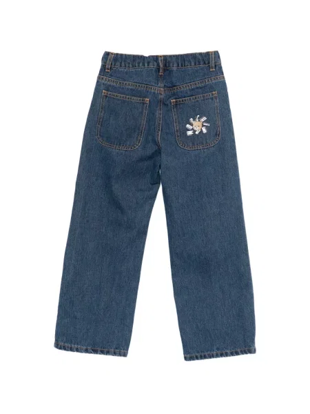 Jeansy dziecięce Moschino niebieskie