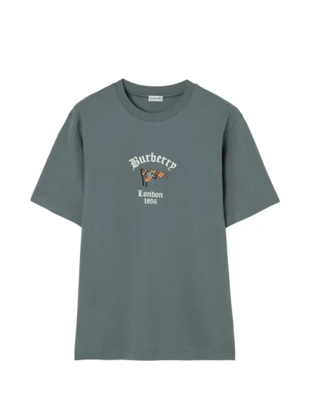Tricou Burberry în carouri verde
