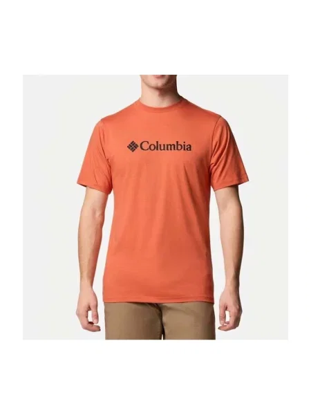 Tricou Columbia cu autograf portocaliu