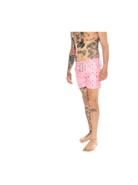 Kąpielówki Happy Socks różowe
