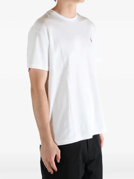 Tricou polo Polo Ralph Lauren cu broderie alb