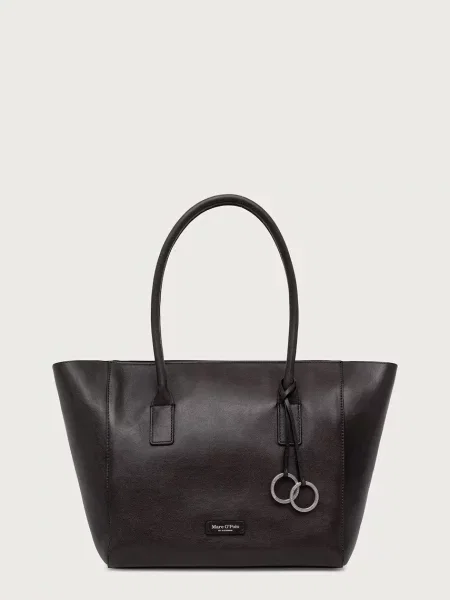 Marc O'Polo torebka shopper skórzana brązowa