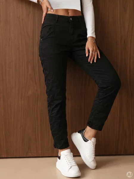 Spodnie jeansowe mom fit STREETSTYLE Dstreet czarne