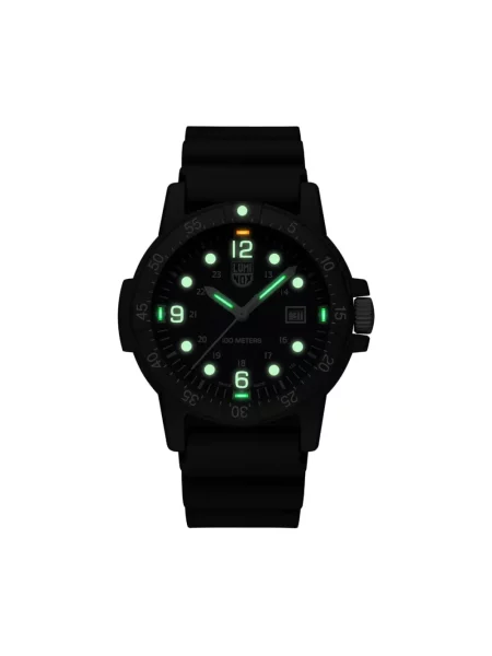 Lniany zegarek Luminox czarny