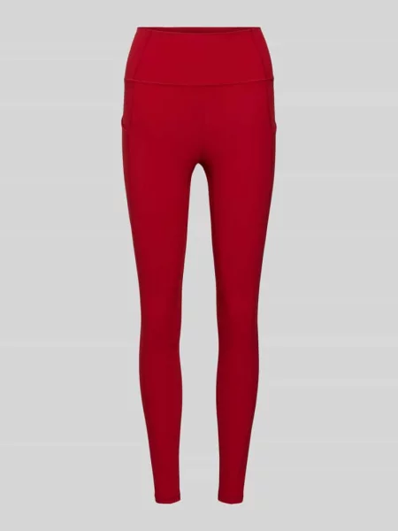 Legginsy o kroju slim fit z na nogawkach model ‘OASIS’ Fabletics czerwone