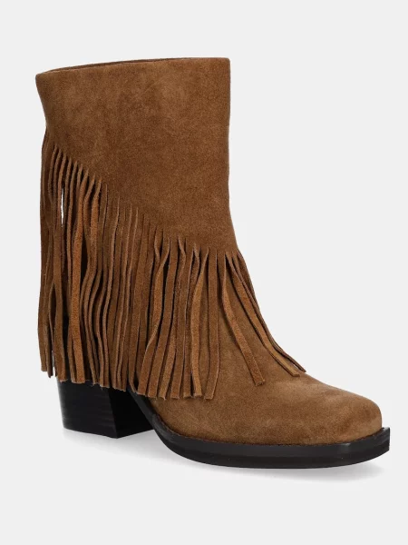 Steve Madden cizme din piele întoarsă Pia-F cu drept maro