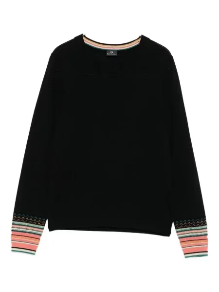 Ριγέ πουλόβερ Ps Paul Smith μαύρο