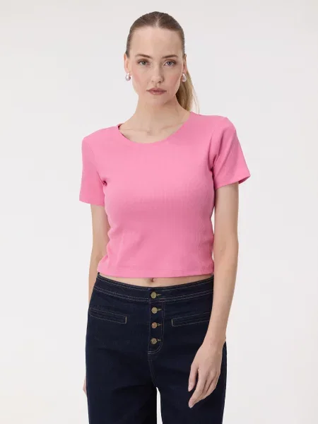 Decupat tricou Orsay roz
