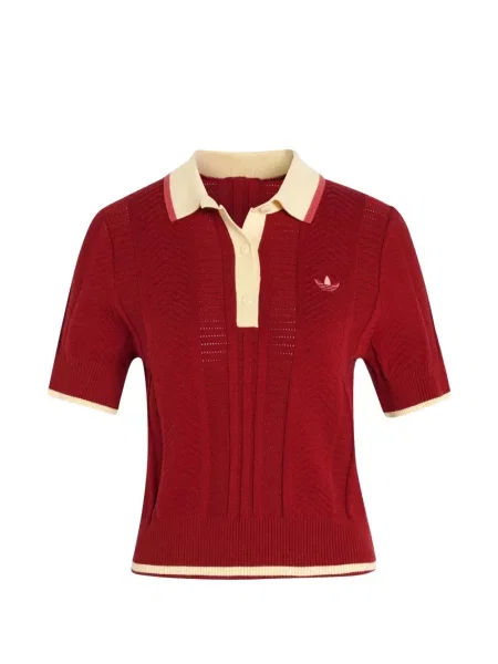 Kötött pólóing Adidas piros