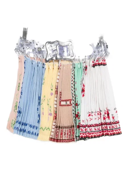 Fusta plisata Chopova Lowena plisată alb