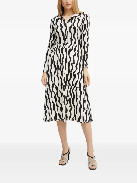 Lung rochie midi Morgan alb
