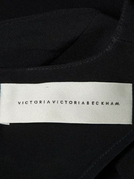 Hosszú mini ruha Victoria Victoria Beckham fekete