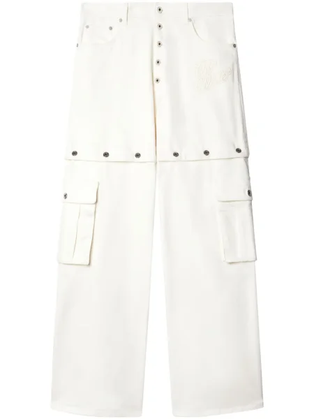 Blugi drepți Off-white alb