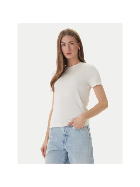Guess Majica Écru Regular Fit bež