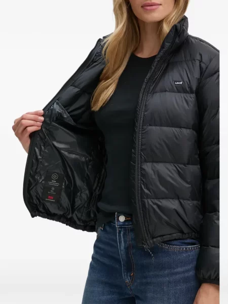 Ватиран дънки Levi's® с автограф на райета черно