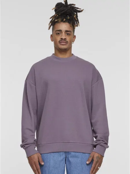 Hanorac crewneck Urban Classics din material terry gri