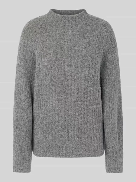 Sweter z mieszanki wełny z alpaki z kołnierzem typu mock neck Marc Cain