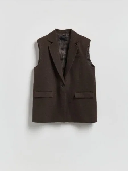 Vestă Reserved maro