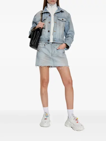 Geacă de blugi Balenciaga albastru