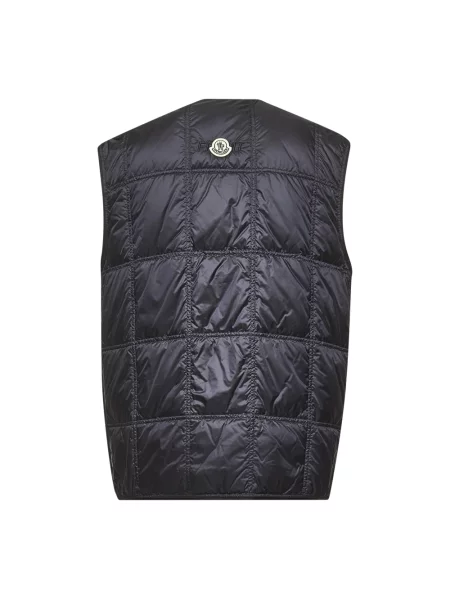 Kamizelka puchowa Moncler niebieska
