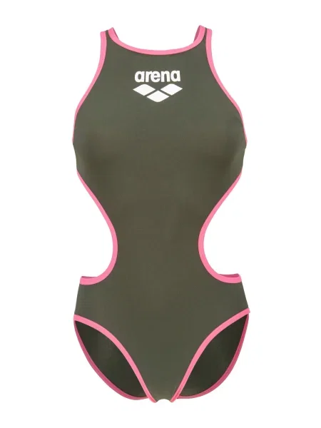 ARENA Costum de baie întreg ONE BIGLOGO cyan / oliv / roz închis negru
