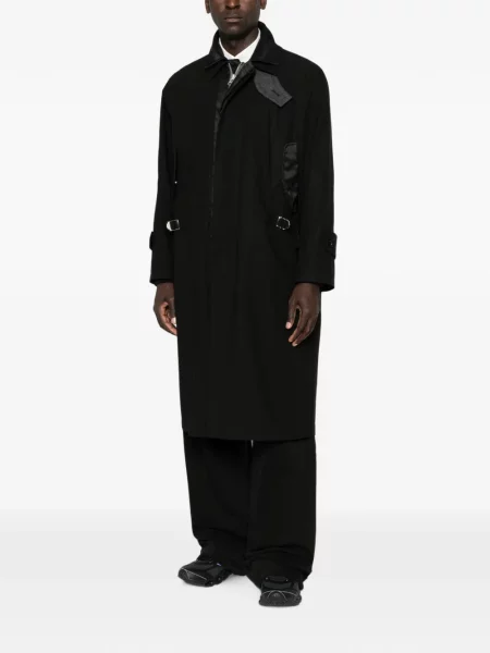 Palton Sacai cu cataramă negru