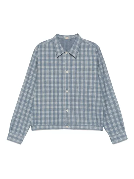 Geacă Taiga Takahashi în carouri albastru