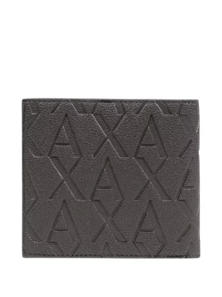 Portofel Armani Exchange cu autograf maro