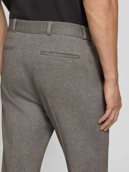 Spodnie garniturowe o kroju straight fit z domieszką bawełny model DiConnor' Zuitable