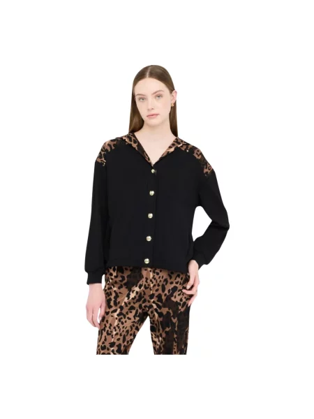 Sweter Liu Jo z kapturem czarny