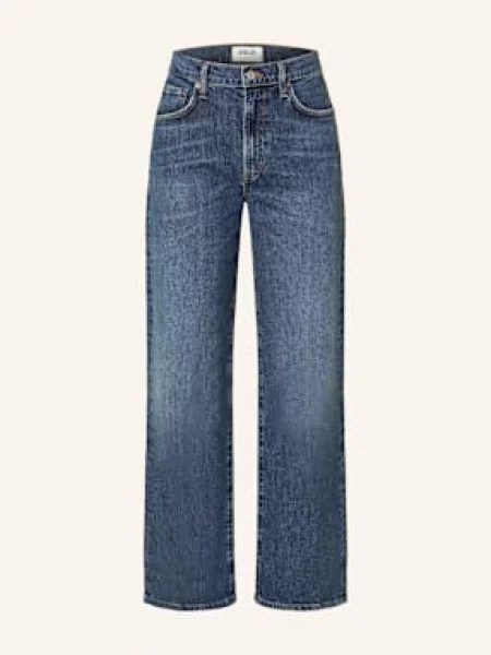 Agolde Jeansy Straight Harper blau