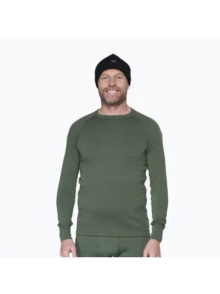 Мъжки термоактивен суитшърт Devold Expedition Merino forest зелено