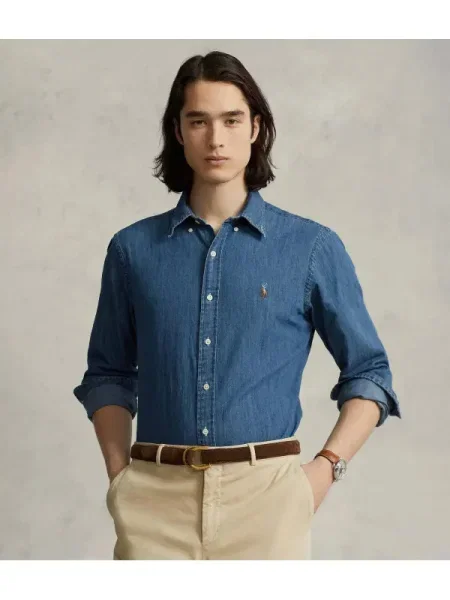 Cămașă Polo Ralph Lauren albastru